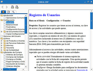 ESREAL ERP Ayuda