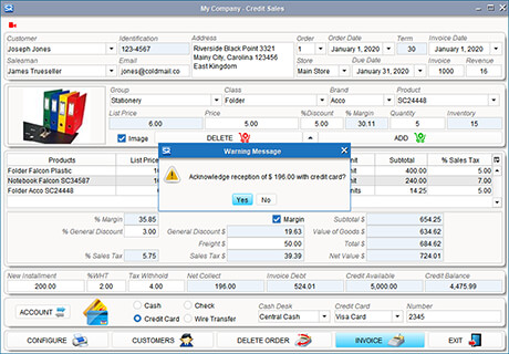 ESREAL ERP Sales Invoicing
