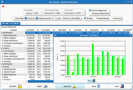 ESREAL ERP Monthly Financial Statements