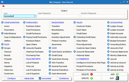 ESREAL ERP Users